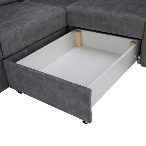 Sedacia súprava, sivá, pravá, MALAGA