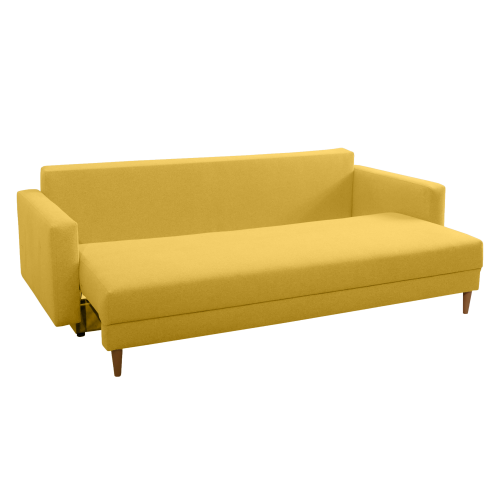 Rozkladacia pohovka, žltá, BONYK