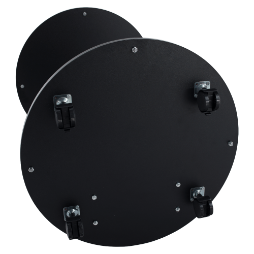 Servírovací vozík, čierna/strieborná, ALADAR NEW