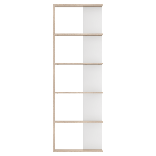 Regál, dub sonoma/biela, AGATIO