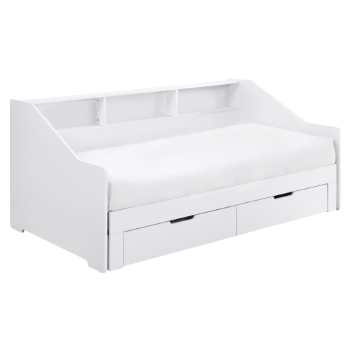 Rozkladacia posteľ, biela, MONETA