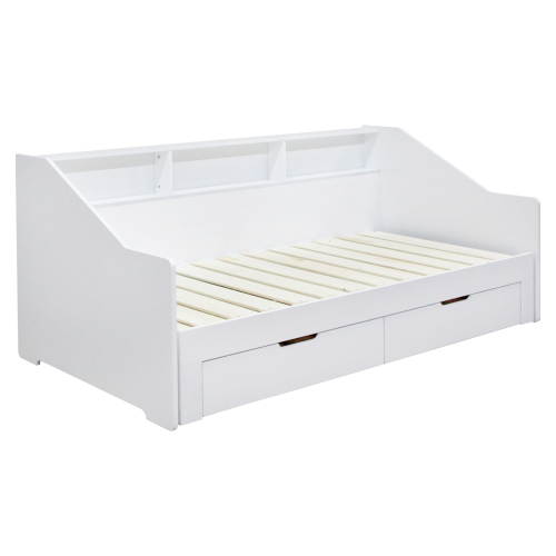 Rozkladacia posteľ, biela, MONETA