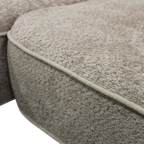 Rohová sedacia súprava, sivobéžová Taupe, ľavá, MURIEL ROH