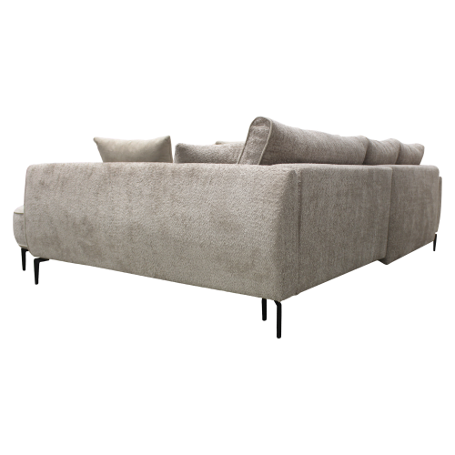 Rohová sedacia súprava, sivobéžová Taupe, pravá, MURIEL ROH