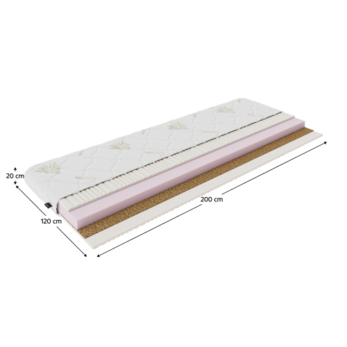 Matrac, penový, 120x200, SILVERHARD NEW