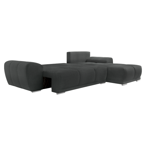 Univerzálna sedacia súprava, tmavosivá, KERIM ROH