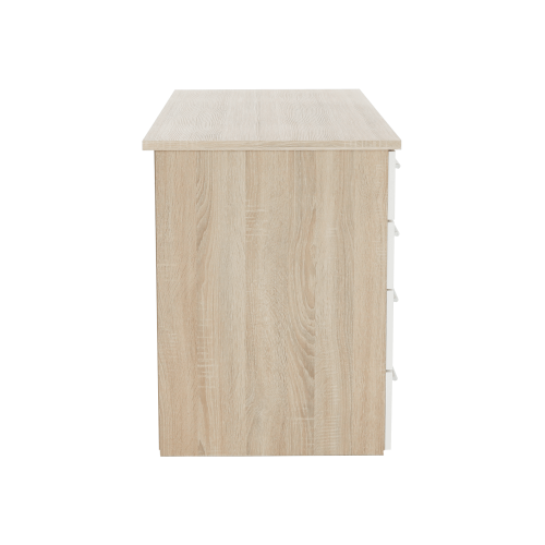 Písací stôl, dub sonoma/biela, EUSTACH