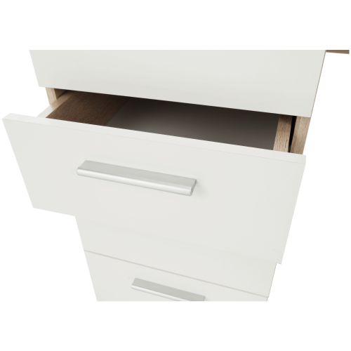 Písací stôl, dub sonoma/biela, EUSTACH