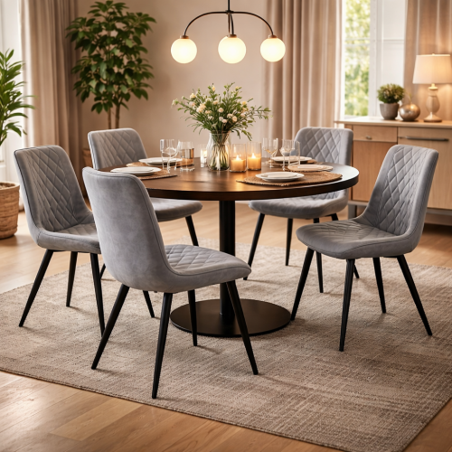 Stolička, sivá ekokoža/čierna, HARLAN