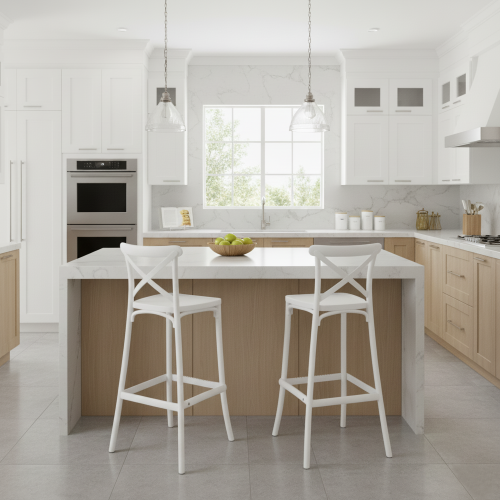 Barová stolička, biela, SAVITA TYP 2