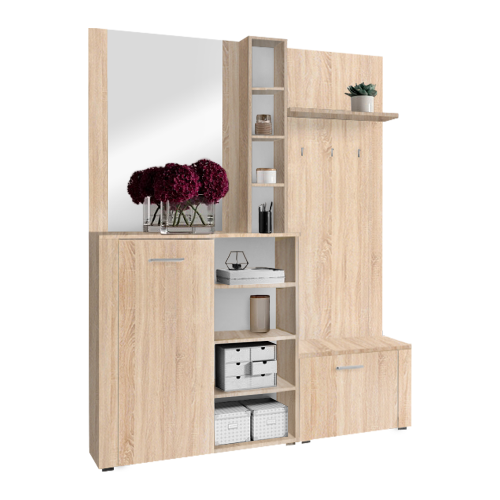 Predsieňová zostava, dub sonoma, FANDU