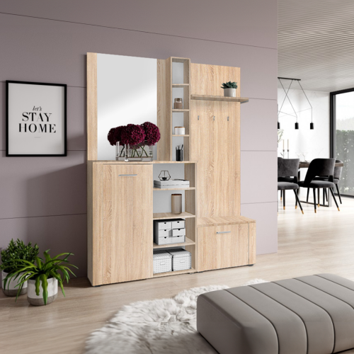 Predsieňová zostava, dub sonoma, FANDU