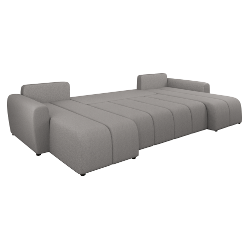 Univerzálna sedacia súprava, sivá, DELIN U UNI