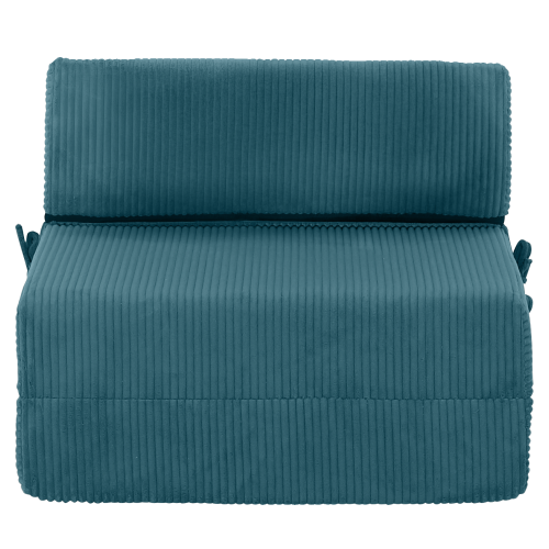 Skladací matrac/kreslo, 2v1, petrolejová, MALEN