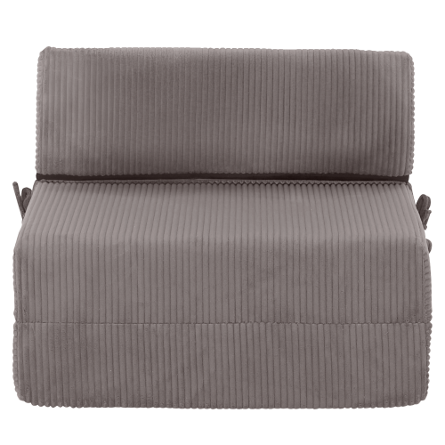 Skladací matrac/kreslo, 2v1, sivá, MALEN