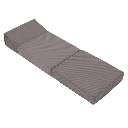 Skladací matrac/kreslo, 2v1, sivá, MALEN