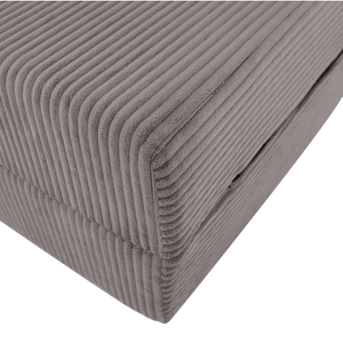 Skladací matrac/kreslo, 2v1, sivá, MALEN