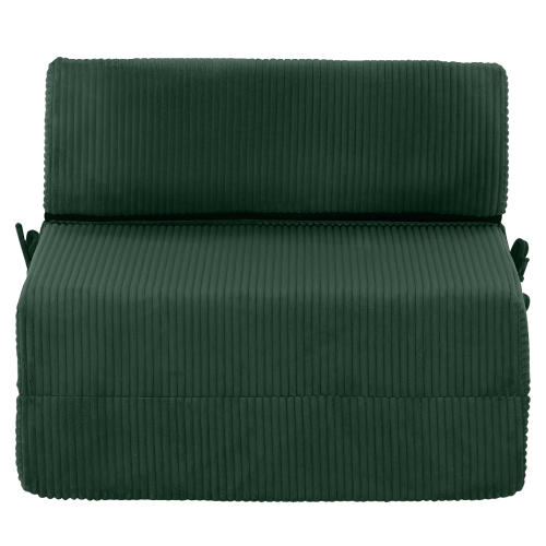 Skladací matrac/kreslo, 2v1, zelená, MALEN