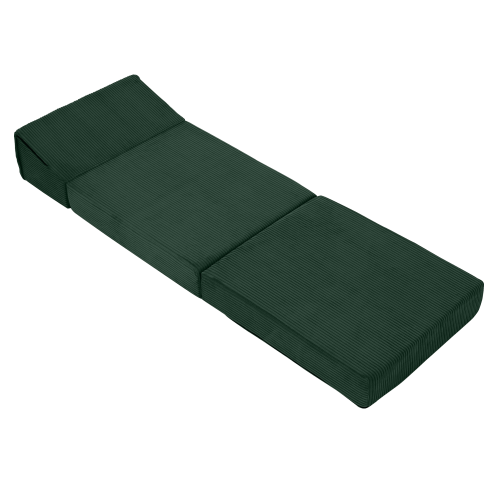 Skladací matrac/kreslo, 2v1, zelená, MALEN