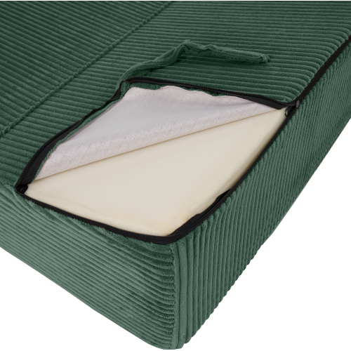 Skladací matrac/kreslo, 2v1, zelená, MALEN