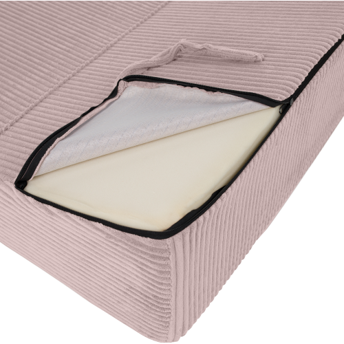 Skladací matrac/kreslo, 2v1, ružová, MALEN