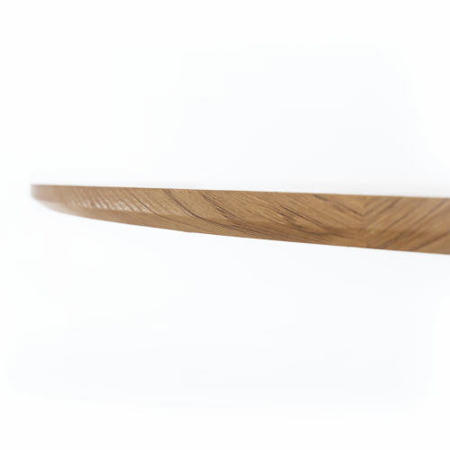 Jedálenský stôl, dub/čierna, priemer 110 cm, REVENTON NEW Jedálenský stôl, dub/čierna, priemer 110 cm, REVENTON NEW