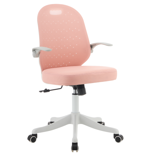 Otočná stolička, ružová/biela, TARIA