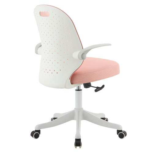 Otočná stolička, ružová/biela, TARIA