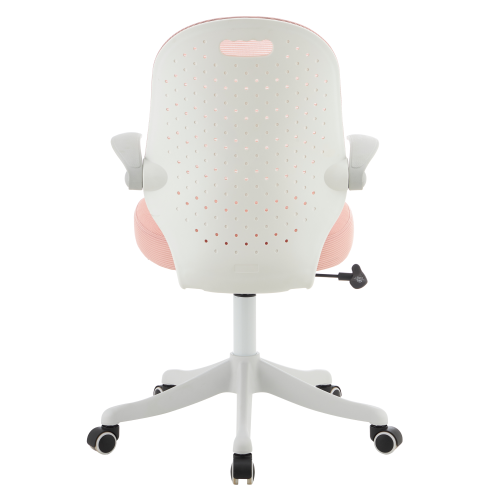 Otočná stolička, ružová/biela, TARIA