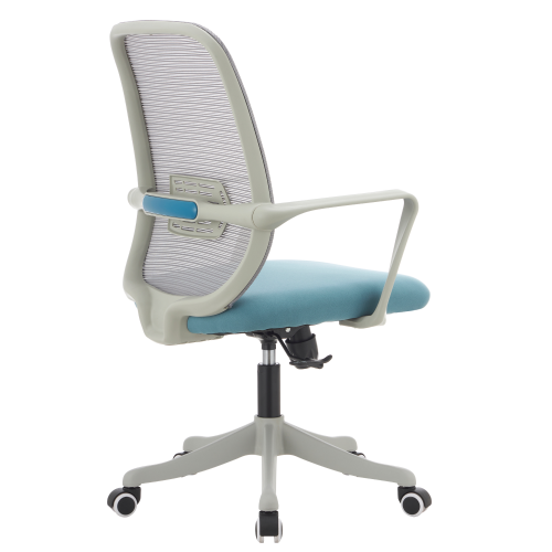 Kancelárske kreslo, sivá/modrá, DERVIN