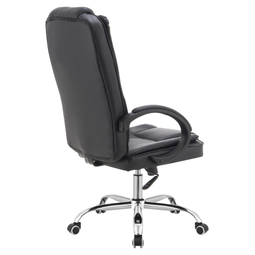 Kancelárske kreslo, čierna ekokoža, MADOX NEW