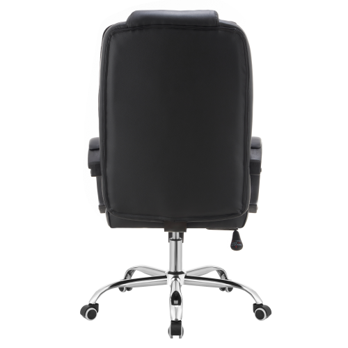 Kancelárske kreslo, čierna ekokoža, MADOX NEW