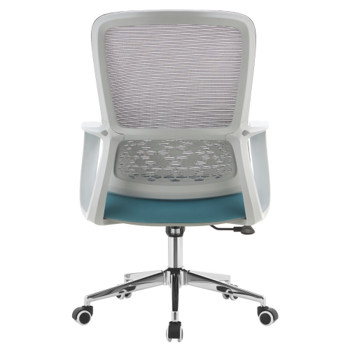 Kancelárske kreslo, sivá/modrá, FOSTER TYP 2