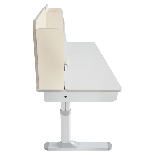 Rastúci písací stôl, natural/biela, LEDIN