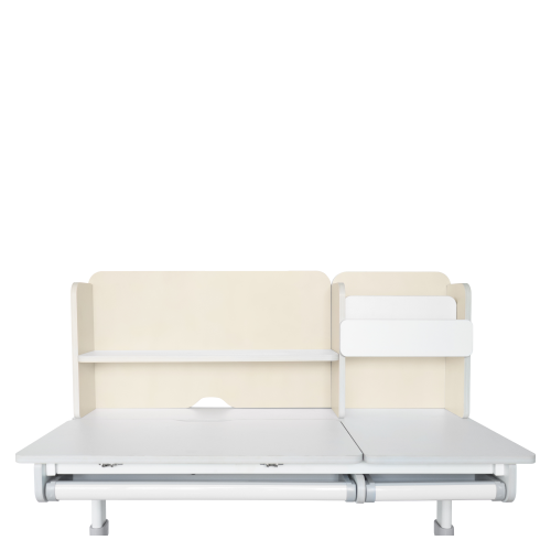 Rastúci písací stôl, natural/biela, LEDIN