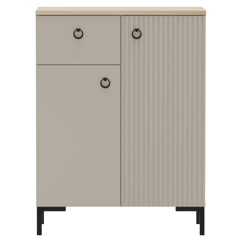 Komoda, sivohnedá Taupe/dub silverjack, DOMCA 2D1S