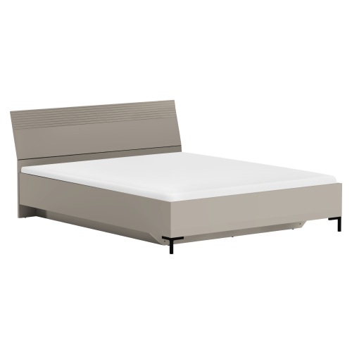 Manželská posteľ, 160x200, sivohnedá Taupe, DOMCA