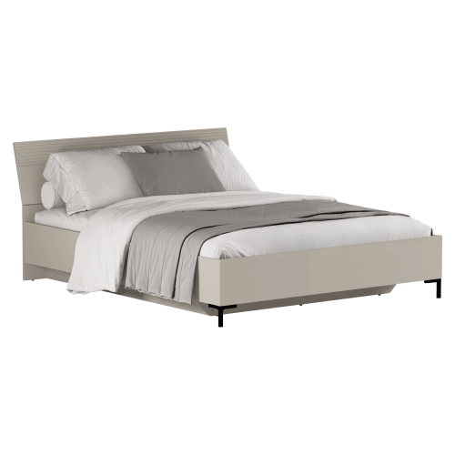 Manželská posteľ, 160x200, sivohnedá Taupe, DOMCA