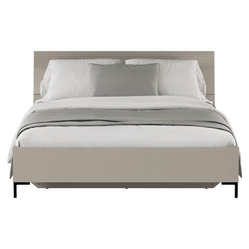 Manželská posteľ, 160x200, sivohnedá Taupe, DOMCA