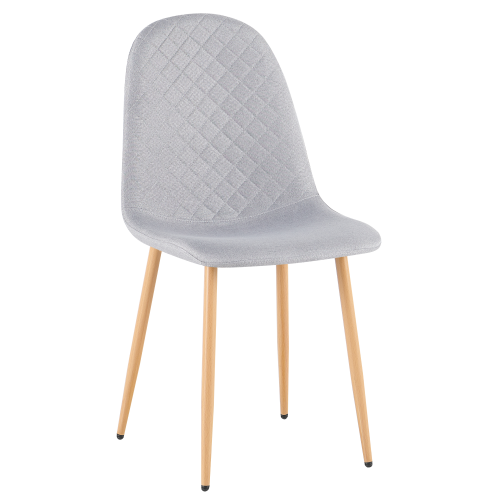 Stolička, svetlosivá látka/buk, LEGA 2 NEW