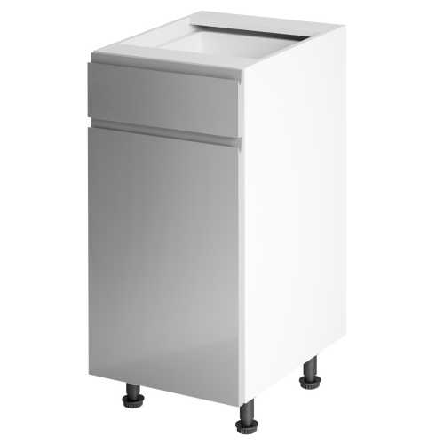 Spodná skrinka, biela/sivá extra vysoký lesk HG, AURORA D40S1 Spodná skrinka, biela/sivá extra vysoký lesk HG, AURORA D40S1
