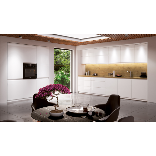 Spodná skrinka, biela/biela extra vysoký lesk HG, AURORA D80S3