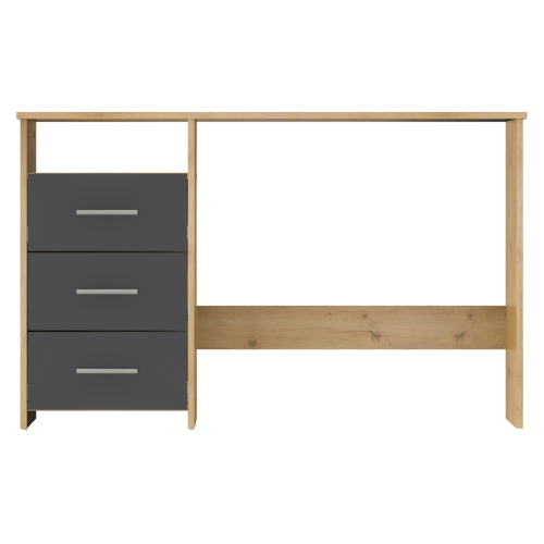 PC stôl, dub artisan/grafit, LARISTOTE NEW