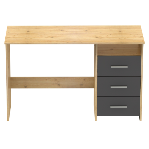 PC stôl, dub artisan/grafit, LARISTOTE NEW