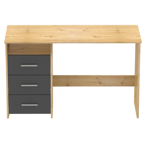 PC stôl, dub artisan/grafit, LARISTOTE NEW