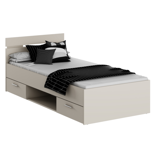 Posteľ, 90x200, kašmír, MICHIGAN NEW