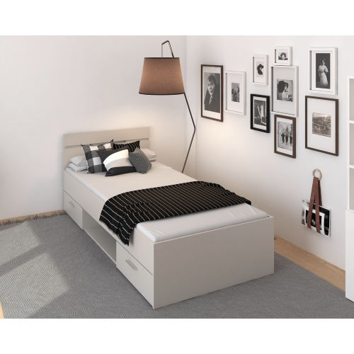 Posteľ, 90x200, kašmír, MICHIGAN NEW