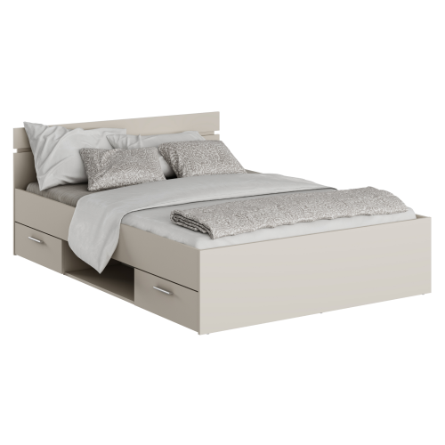 Posteľ, 140x200, kašmír, MICHIGAN NEW