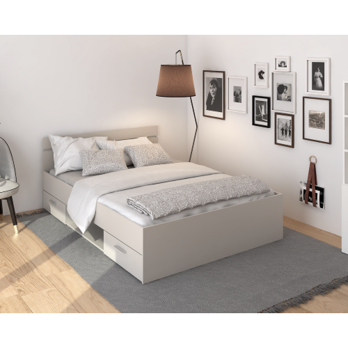 Posteľ, 140x200, kašmír, MICHIGAN NEW