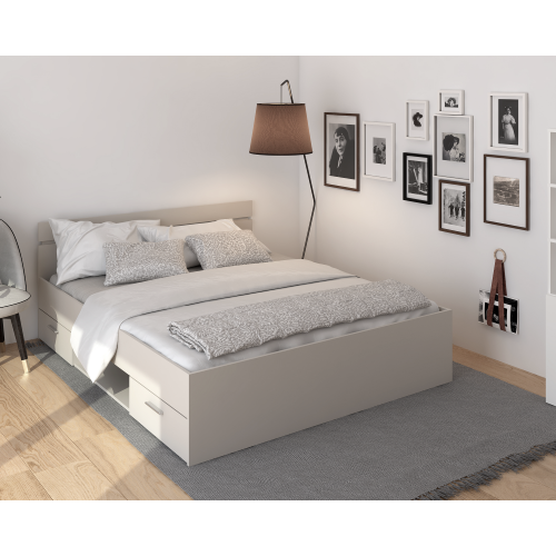 Posteľ, 160x200, kašmír, MICHIGAN NEW